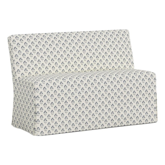Slipcover for Stoffer Home x Cloth & Company for Lindy Slipcover Dining Banquette in Francie Floral Tan For Sale