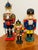 3 Gorgeous vintage polychrome wood German nutcrackers. Same day shipping.