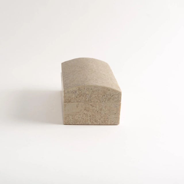 1970s Vintage Stone Treasure Chest Jewelry Box For Sale - Image 5 of 11