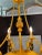1960s Vintage Italian Florentine and Black Chandelier With Tassel and Tole Decoration For Sale - Image 5 of 13