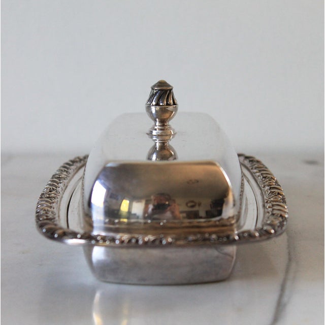 Vintage Onida Silverplate Lidded Butter Dish For Sale - Image 11 of 12