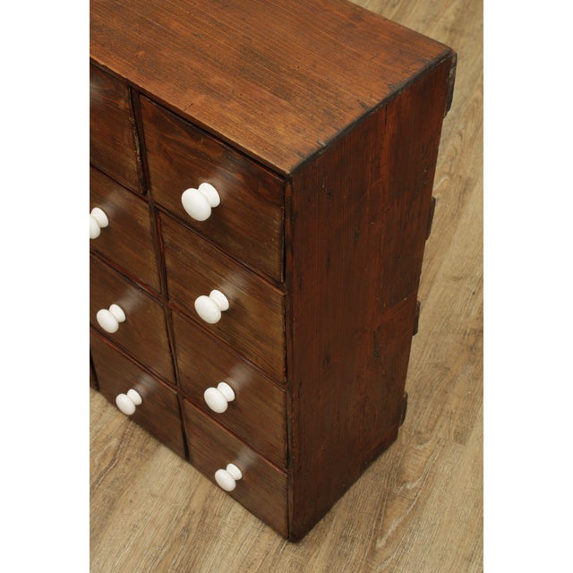 Antique 12 Drawer Pine Apothecary Chest Chairish