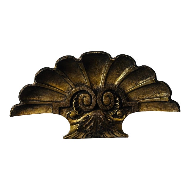 Antique Shell Wall Architectural Piece For Sale