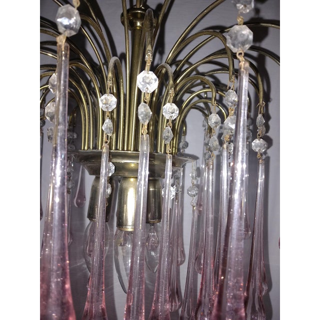 Chandelier attributed to Paolo Venini, Italy, 1970s For Sale - Image 9 of 11