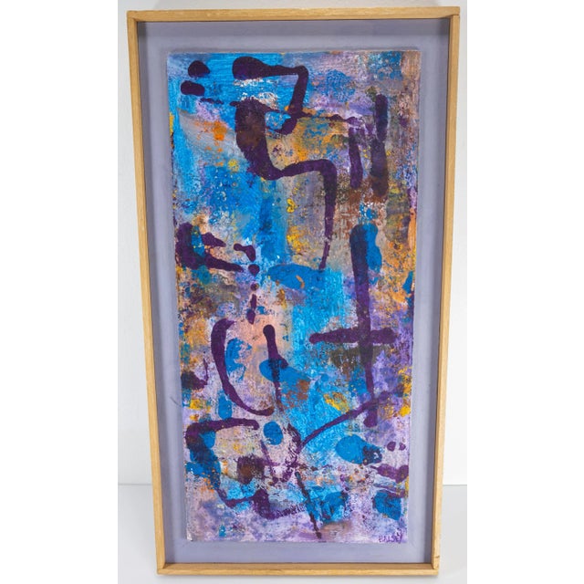 Mid-Century Modern 1990's William Melton Halsey Contemporary Modern Southern Abstract Painting For Sale - Image 3 of 12