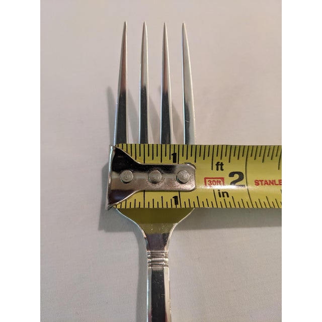 Sterling Silver Tiffany "Windham" Serving Cold Meat Fork, No Monograms For Sale - Image 9 of 11