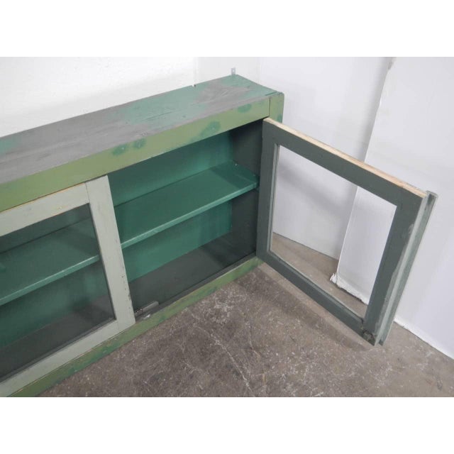 Wood Fir Display Cabinet, 1960s For Sale - Image 7 of 12