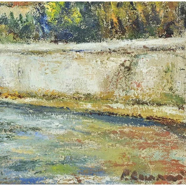 Oil on canvas realized by Pino Romanò (1934) in 1990s. Hand signed. Titled on rear. Excellent condition. This piece is...