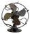 Table Fan with Brass Blades and Iron Frame from Compagnia Generale di Elettricità, 1930s For Sale