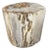 Andrianna Shamaris Impressive Large Petrified Wood Side Table For Sale