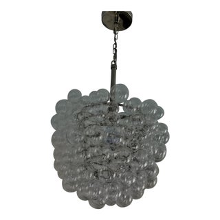 West Elm Lighting Droplet Glass Pendant For Sale
