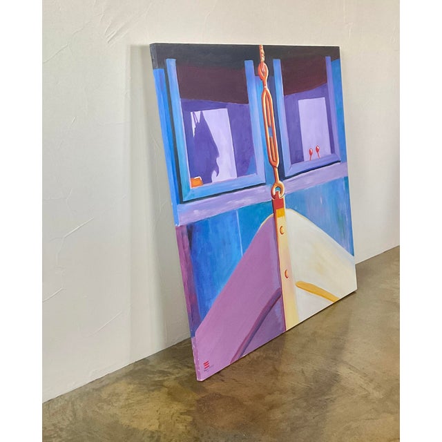 “Prow” Contemporary Expressionist Coastal Oil Painting, 2000 For Sale - Image 10 of 12