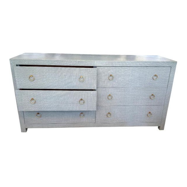 Serena & Lily Serena & Lily Driftway 6 Drawer Hand Painted Linen Dresser For Sale - Image 4 of 8