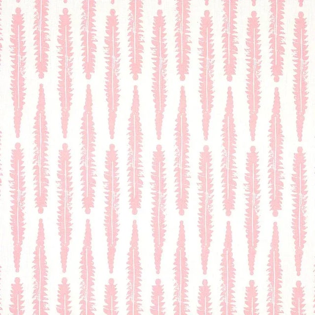 Contemporary Schumacher X Molly Mahon Fern Fabric in Pink For Sale - Image 3 of 3