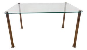 Mid-Century Chrome and Glass Coffee Table, 1970s