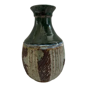 Vintage Mid Century Modern Studio Art Pottery Ceramic Vase 1970s