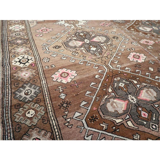 Tribal Mid-20th Century Handmade Turkish Anatolian Tribal Room Size Carpet For Sale - Image 3 of 8