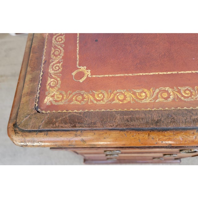 Brown Georgian Leather Top Mahogany Desk Circa. 1840-1860 For Sale - Image 8 of 18