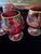 Red Vintage Mid Century Set 6 Murano Style Venetian Glasses For Sale - Image 8 of 12