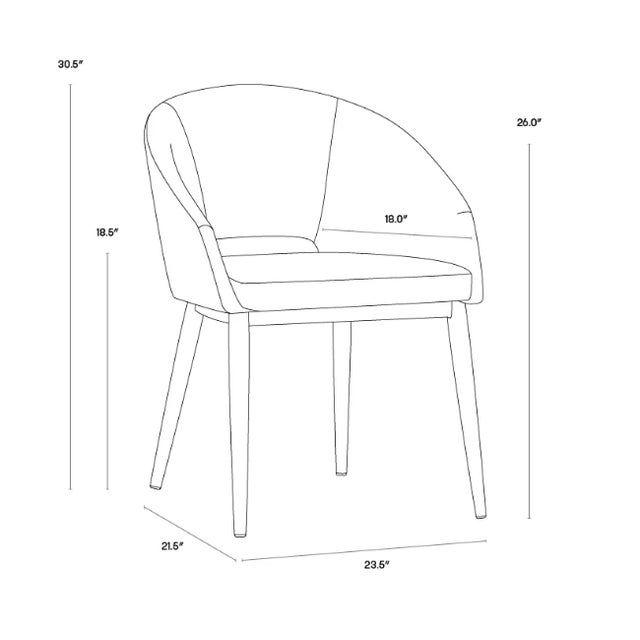 Pair of Thatcher Barrel Back Dining Armchair For Sale - Image 9 of 9