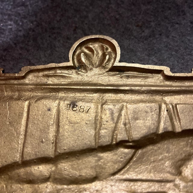 Metal Antique Judd Co. Cast Iron Airplane Themed Wall Rack For Sale - Image 7 of 12