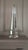 French Large Vintage French Crystal Glass Obelisk For Sale - Image 3 of 12