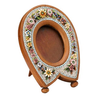 Antique Photo Frame with Micromosaic For Sale