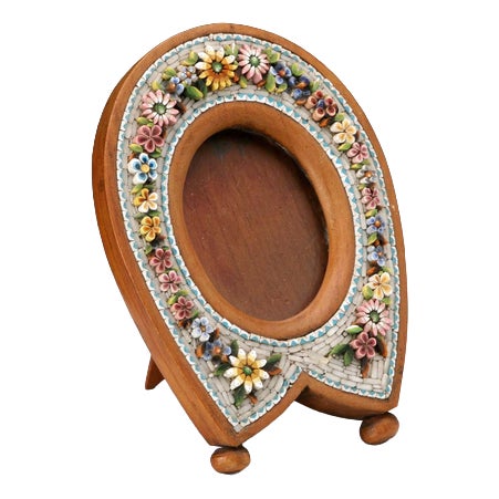 Antique Photo Frame with Micromosaic For Sale