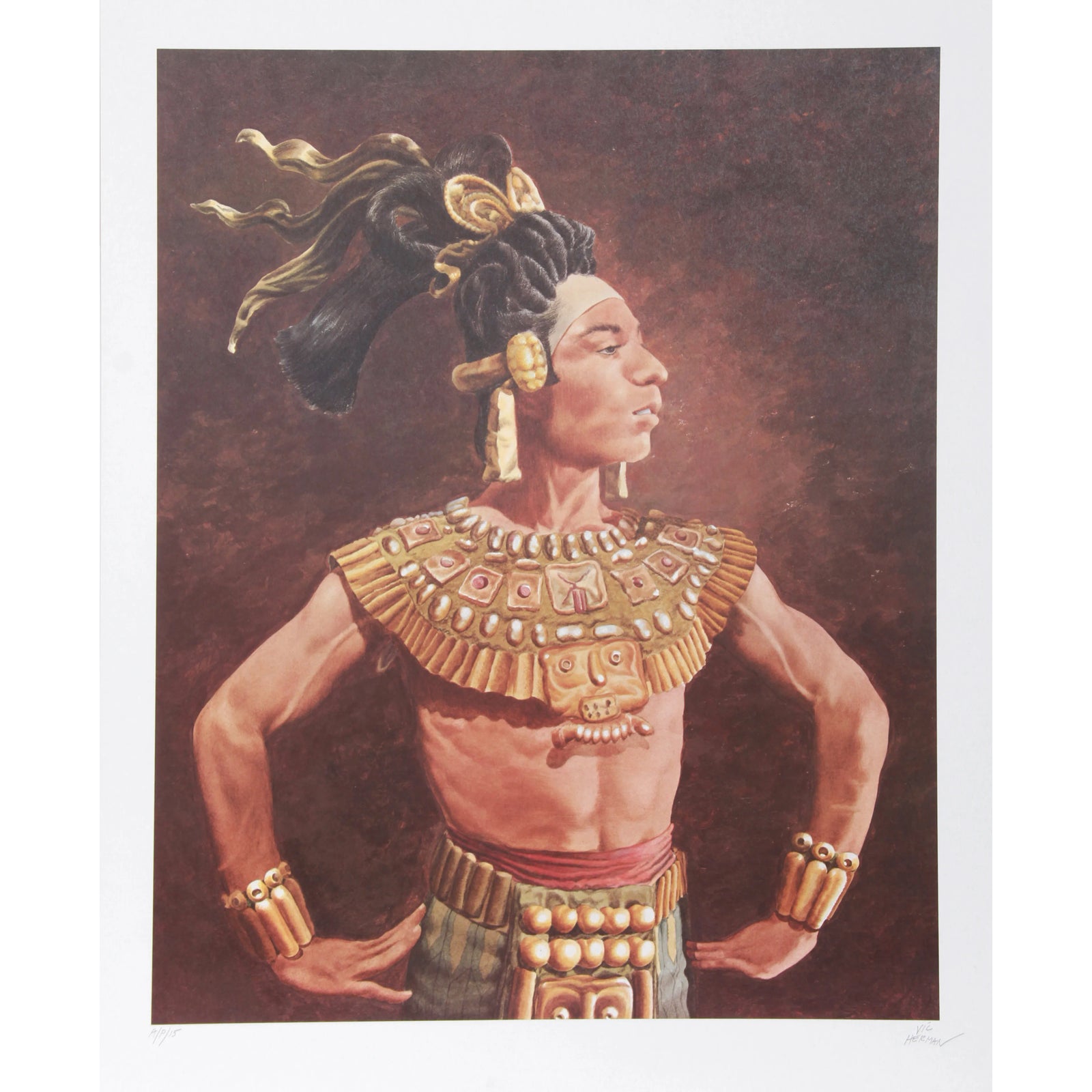 Vic Herman Pride of the Past Lithograph | Chairish