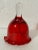 Traditional Vintage 20th Century Crystal & Glass Red Holiday Bells- Set of 3 For Sale - Image 3 of 12