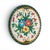 Italian Pottery Plate Hanger on backside 12.25" x 12.25" Marked Italy on underside