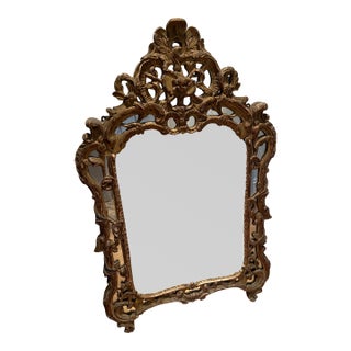 Antique French Giltwood Mirror For Sale