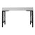 Wood Chippendale Writing Desk - Light Gray For Sale - Image 7 of 9