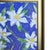 Original Framed Daisy Garden Painting, White Blue Green Floral Wall Art, Oil on Canvas in Gold Frame, 14x14 Maximalist Boho Home Decor For Sale - Image 4 of 4