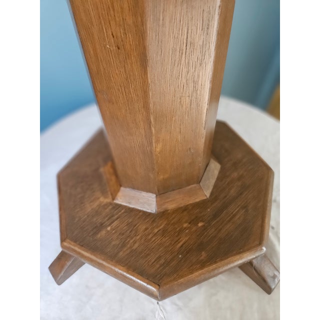 Mission Style American Arts and Craft Pedestal Stand For Sale - Image 12 of 12