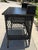 Folk Art Black Painted Bar Harbor Wicker Desk For Sale - Image 3 of 7