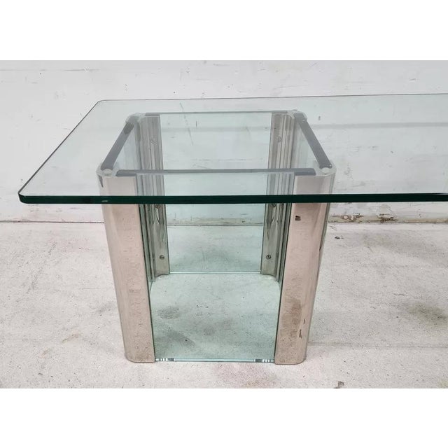 MCM Leon Rosen Pace Cocktail Table Chrome Waterfall For Sale In Miami - Image 6 of 12