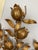 Mid-Century Modern Hollywood Regency Gold-Colored Floral Brass Wall Lamp by Hans Kögl, 1960s For Sale - Image 3 of 14