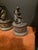 1920s Antique Patinated Metal Figural Bookends For Sale - Image 5 of 9