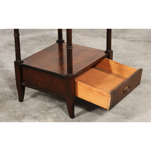 Brown Mid 20th Century Mahogany English Étagère or Shelf For Sale - Image 8 of 14
