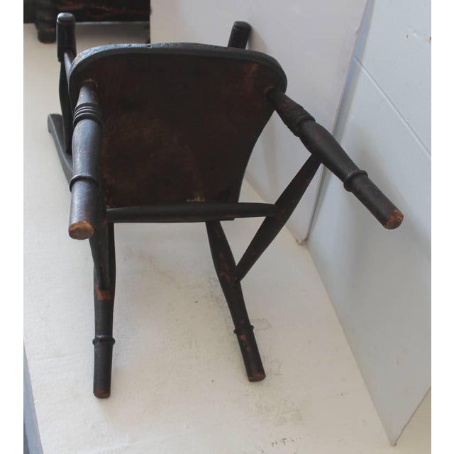 Wood Early 19th Century Original Surface Child's Chair For Sale - Image 7 of 7