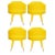 Set of 4 Beelicious dining chairs, Royal Stranger Dimensions: 63 x 55 x 68 cm Materials: upholstery lemongrass cotton...