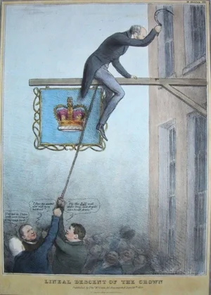 Lineal Descent of the Crown - Lithograph by J. Doyle - 1832 1832