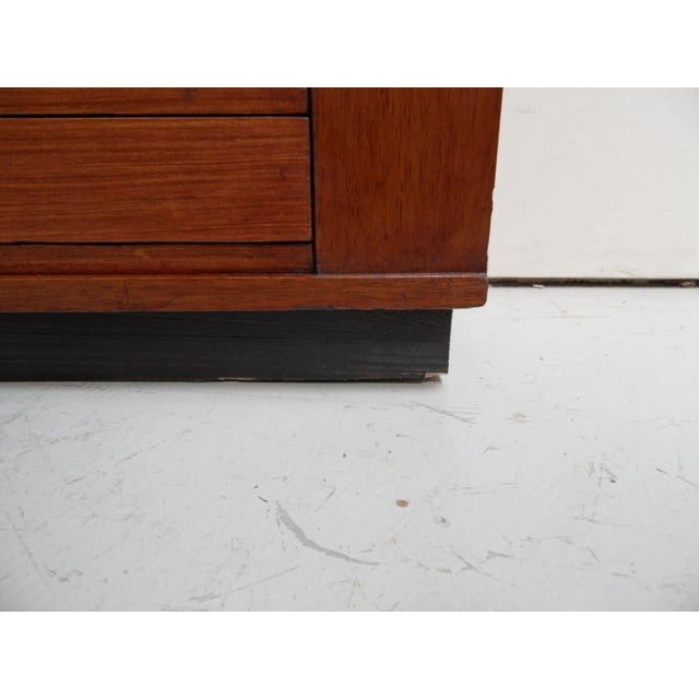 Wood Vintage Watchmaker's Cabinet with Drawers, 1950s For Sale - Image 7 of 12