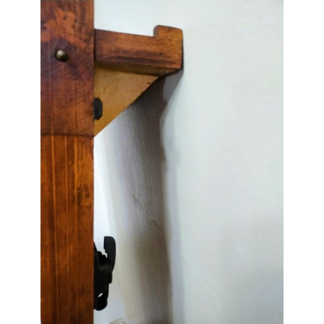 Wood Extendable Dining Table Made of Solid Pine, Decorated With Polished Stone For Sale - Image 7 of 8