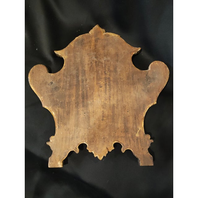 Pair of 18th Century Italian Baroque Giltwood Altar Prayer Tablets / Mass Cartouches For Sale - Image 9 of 13