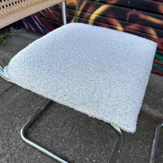 Wood Set of 6 Marcel Breuer Cesca Style Dining Chairs For Sale - Image 7 of 12