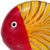 Mid-Century Modern Vintage Murano Sommerso Red Orange White Fenicio Pattern Italian Art Glass Fish Paperweight Figurine For Sale - Image 3 of 8