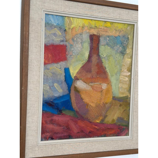 Britta Ringvall, Vase, 1960s, Oil on Canvas, Framed For Sale - Image 16 of 18