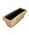 Farmhouse Artifacts Rattan Rectangular Planter with Black Plastic Insert, Natural, 20"X8" For Sale - Image 3 of 9